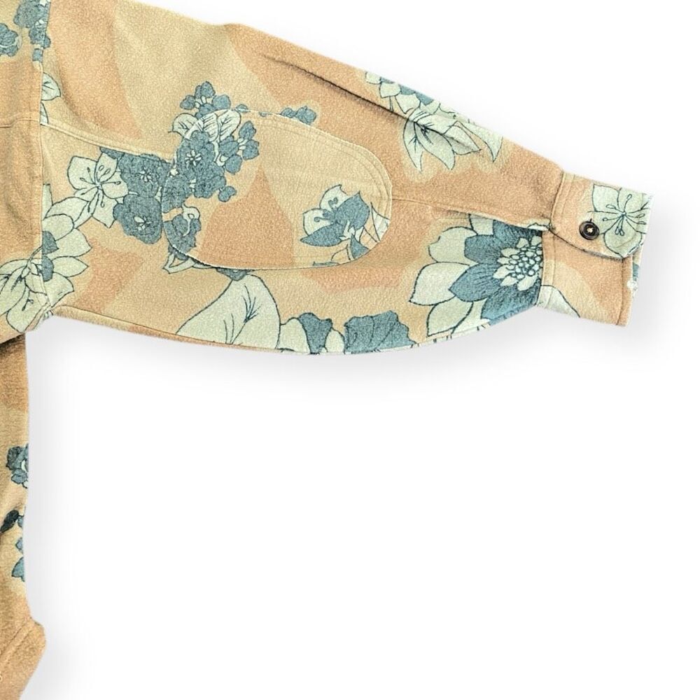 Free People Printed Ruby Jacket Shacket Tan Combo… - image 9